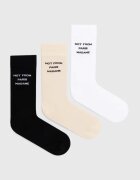 Drôle de Monsieur Памучни чорапи Le Pack de Chaussettes Slogan (3 чифта) PERM-SK101-CO024-MC