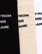 Drôle de Monsieur Памучни чорапи Le Pack de Chaussettes Slogan (3 чифта) PERM-SK101-CO024-MC