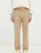 Drôle de Monsieur панталон мъжки от джинс Le Pantalon Golfeur Corduroy бежов с висока талия PERM-BP165-CO156-BG