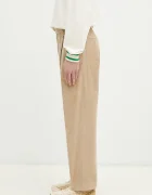 Drôle de Monsieur панталон мъжки от джинс Le Pantalon Golfeur Corduroy бежов с висока талия PERM-BP165-CO156-BG