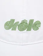 Drôle de Monsieur Шапка с козирка La Casquette Drule Tennis в бяло с изчистен дизайн G-CP173-CO138-WT