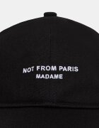 Drôle de Monsieur шапка с козирка мъжка от памук Slogan черна L-CP207-CO138