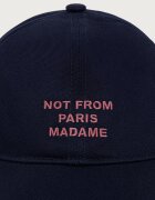 Drôle de Monsieur шапка с козирка мъжка от памук Slogan тъмносиня M-CP151-CO138
