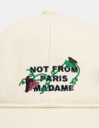 Drôle de Monsieur шапка с козирка мъжка от памук Vine Embroidered Slogan бежова L-CP206-CO138