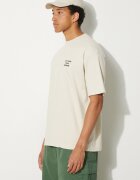 Drôle de Monsieur тениска мъжка от памук Le T-Shirt Slogan бежова PERM-TS203-CO002-MT