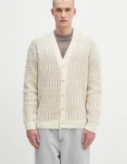 Drôle de Monsieur Вълнена жилетка Le Cardigan Torsades Bicolore