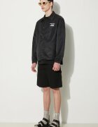 Drôle de Monsieur Яке тип риза La Veste Slogan в черно преходен модел PERM-JT183-PA014-BL
