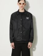Drôle de Monsieur Яке тип риза La Veste Slogan в черно преходен модел PERM-JT183-PA014-BL