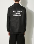 Drôle de Monsieur Яке тип риза La Veste Slogan в черно преходен модел PERM-JT183-PA014-BL