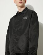 Drôle de Monsieur Яке тип риза La Veste Slogan в черно преходен модел PERM-JT183-PA014-BL