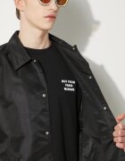 Drôle de Monsieur Яке тип риза La Veste Slogan в черно преходен модел PERM-JT183-PA014-BL