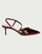 Dune London обувки с ток от кожа Charming бордо 0094503940029929