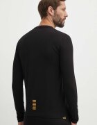 EA7 Emporio Armani Блуза с дълги ръкави в черно с принт PJVQZ.8NPT28