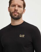 EA7 Emporio Armani Блуза с дълги ръкави в черно с принт PJVQZ.8NPT28