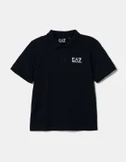 EA7 Emporio Armani Детска памучна тениска с яка