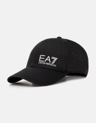 EA7 Emporio Armani Памучна шапка с козирка в черно с принт AF11989.7X000005