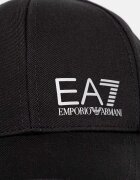 EA7 Emporio Armani Памучна шапка с козирка в черно с принт AF11989.7X000005