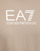 EA7 Emporio Armani Памучна тениска в кафяво с принт AF12503.7M001603