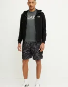 EA7 Emporio Armani Памучна тениска в сиво с принт AF10375.7M000224