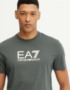 EA7 Emporio Armani Памучна тениска в сиво с принт AF10375.7M000224