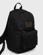 EA7 Emporio Armani Раница в черно малък размер с изчистен дизайн