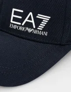 EA7 Emporio Armani Шапка с козирка от памук тъмносиня AF11989.7X000005