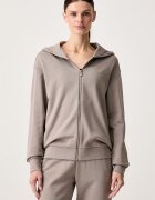EA7 Emporio Armani спортен анцуг дамски с памук бежов AF12473.7W001369
