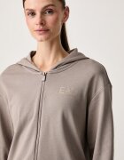 EA7 Emporio Armani спортен анцуг дамски с памук бежов AF12473.7W001369