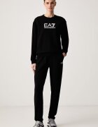 EA7 Emporio Armani спортен комплект анцуг дамски от памук с еластан черен AF13135.7W000115