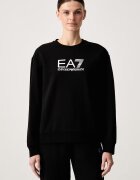 EA7 Emporio Armani спортен комплект анцуг дамски от памук с еластан черен AF13135.7W000115