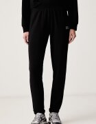 EA7 Emporio Armani спортен комплект анцуг дамски от памук с еластан черен AF13135.7W000115