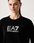 EA7 Emporio Armani спортен комплект анцуг дамски от памук с еластан черен AF13135.7W000115