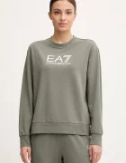 EA7 Emporio Armani спортен комплект анцуг дамски от памук с еластан зелен AF13135.7W000115