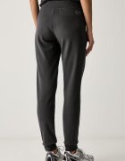 EA7 Emporio Armani спортен панталон дамски с памук сив с висока талия AF20758.7W001402