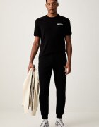 EA7 Emporio Armani спортен панталон мъжки с памук черен с висока талия AF10377.7M002198