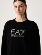 EA7 Emporio Armani суичър дамски с памук черен AF12473.7W001366