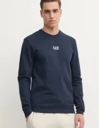 EA7 Emporio Armani суичър мъжки от памук тъмносин PJVRZ.8NPM30