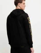EA7 Emporio Armani суичър с качулка мъжки черен AF13512.7M000568