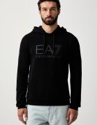 EA7 Emporio Armani суичър с качулка мъжки от памук черен AF22266.7M001413