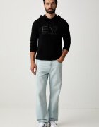 EA7 Emporio Armani суичър с качулка мъжки от памук черен AF22266.7M001413