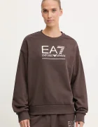 EA7 Emporio Armani Суичър в кафяво с принт AF12473.7W000416