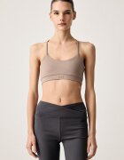 EA7 Emporio Armani сутиен за йога кафяв AF25604.7W001341
