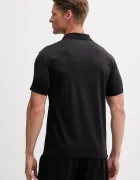 EA7 Emporio Armani Тениска с яка в черно с принт