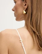 Elisabetta Franchi Боди в бежово с изчистен дизайн BO01461E2