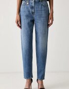 Elisabetta Franchi дънки relaxed fit дамски сини PJ14D66E2