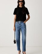 Elisabetta Franchi дънки relaxed fit дамски сини PJ14D66E2