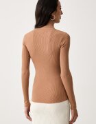 Elisabetta Franchi домашен пуловер дамски с лиосел кафяв MK05B66E2