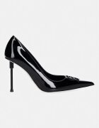 Elisabetta Franchi обувки с ток от кожа черни SA34L66E2