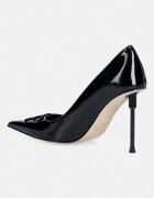 Elisabetta Franchi обувки с ток от кожа черни SA34L66E2