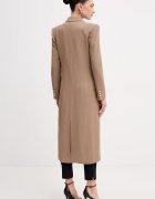 Elisabetta Franchi палто дамско с вискоза кафяво CP00361E2